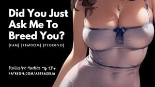 [asmr] mommy dom pegging leads to breeding your hole [audio roleplay] [femdom] [strap-on] [breeding]