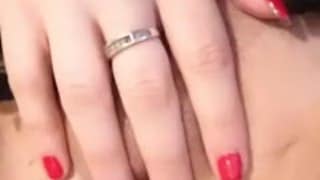 Bbw goth babe rubs wet pussy and cums