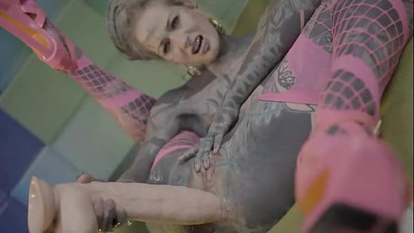 Tattooed teen taking her session opening up for anal play