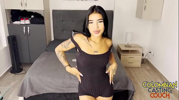 Tiny latina ciara ivy’s initial session – skinny colombian babe rides raw